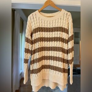 Pilcro Longline Stitch Sweater